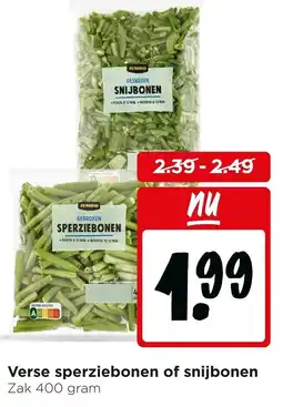 Jumbo Verse Sperziebonen of Snijbonen aanbieding