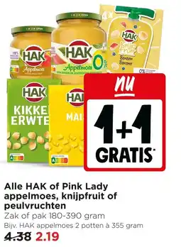 Jumbo Alle HAK of Pink Lady Appelmoes, Knijpfruit of Peulvruchten aanbieding