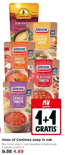 Jumbo Unox of Conimex Soep in Zak aanbieding