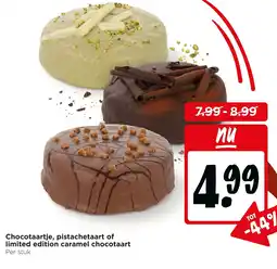 Jumbo Chocotaartje, pistachetaart of limited edition caramel chocotaart aanbieding