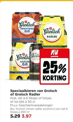 Jumbo Speciaalbieren van Grolsch of Grolsch Radler aanbieding