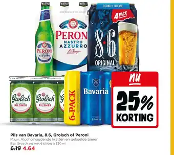 Pils van Bavaria, 8.6, Grolsch of Peroni