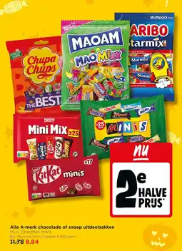 Jumbo Alle A-merk chocolade of snoep uitdeelzakken aanbieding