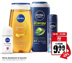Jumbo Nivea deodorant of douche aanbieding
