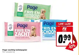 Jumbo Page vochtig toiletpapier aanbieding