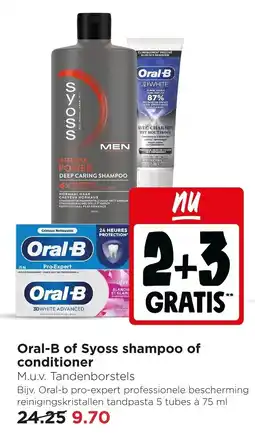 Jumbo Oral-B of Syoss Shampoo of Conditioner aanbieding