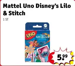 Kruidvat Mattel Uno Disney's Lilo & Stitch aanbieding