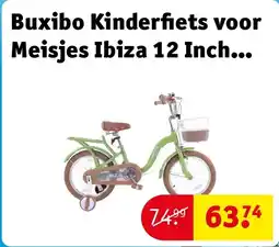 Kruidvat Buxibo Kinderfiets voor Meisjes Ibiza 12 Inch Groen aanbieding