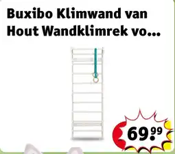Kruidvat Buxibo Klimwand van Hout Wandklimrek voor Binnen Gym Speeltoestel voor Kinderen aanbieding