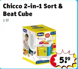 Kruidvat Chicco 2-in-1 Sort & Beat Cube aanbieding