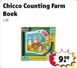 Kruidvat Chicco Counting Farm Boek aanbieding