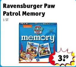 Kruidvat Ravensburger Paw Patrol Memory aanbieding
