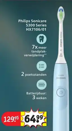 Kruidvat Philips Sonicare 5300 Series HX7106/01 aanbieding