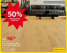 Praxis PVC vloer plank dune natural eik aanbieding