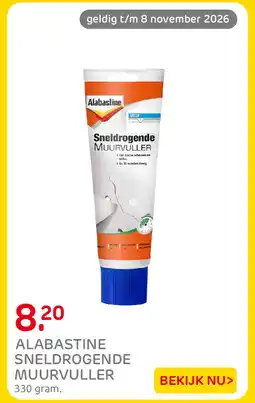 Praxis Alabastine sneldrogende muurvuller aanbieding