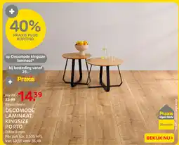 Praxis Decomode laminaat kingsize porto aanbieding