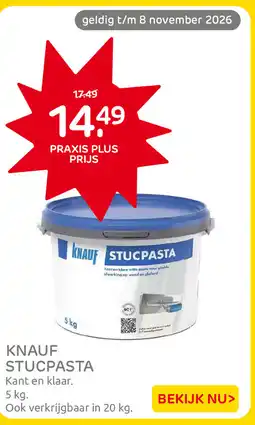 Praxis Knauf Stucpasta aanbieding