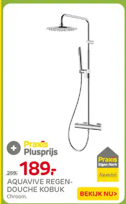 Praxis Aquavive regendouche kobuk aanbieding