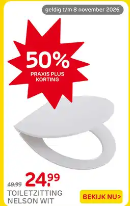 Praxis Nelson toiletzitting wit aanbieding