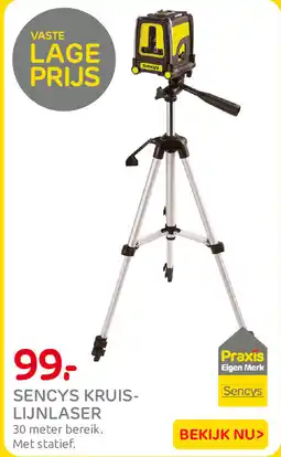 Praxis Sencys kruijs lijnlaser aanbieding