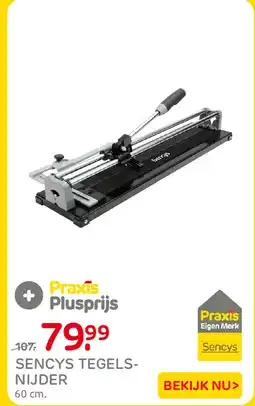 Praxis Sencys tegelsnijder aanbieding