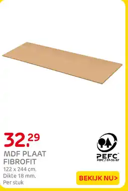 Praxis Fibrofit mdf plaat aanbieding