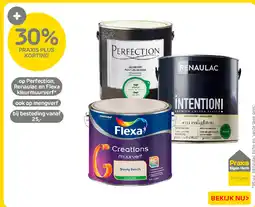 Praxis Perfection, Renaulac en Flexa kleurmuurverf aanbieding