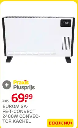 Praxis Eurom safe T-convect 2400w convector kachel aanbieding