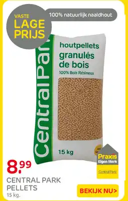 Praxis Central Park pellets aanbieding