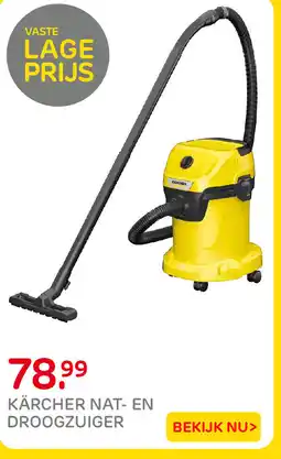 Praxis Kärcher nat en droogzuiger aanbieding