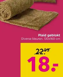 Xenos Plaid geblokt aanbieding