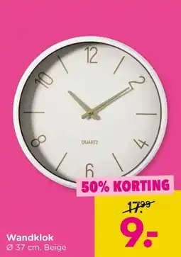 Xenos Wandklok aanbieding