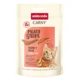 Zooplus 50g Animonda Carny Adult Meat Yummies Kip + Rund Kattensnacks aanbieding