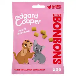 Zooplus 50g Edgard & Cooper Bonbecs Puppy Eend & Kip - Hondensnoepjes aanbieding