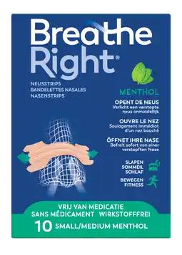 De Online Drogist Breathe Right Neusstrips Menthol aanbieding
