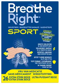 De Online Drogist Breathe Right Neusstrips Sport aanbieding