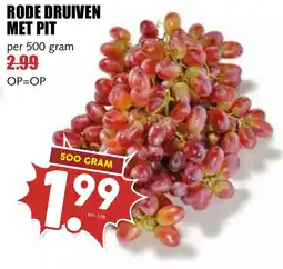 De Boerenschuur rode druiven met pit aanbieding