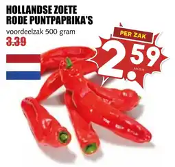 De Boerenschuur hollandse zoete rode punt paprika's aanbieding
