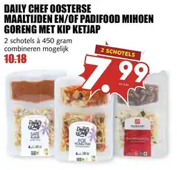 De Boerenschuur Daily Chef oosterse maaltijden en/of padifood mihoen goreng met kip ketjap aanbieding