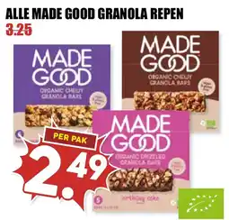 De Boerenschuur Made Good granola repen aanbieding