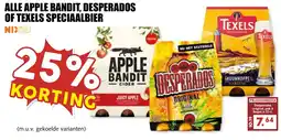De Boerenschuur apple bandit, desperados of texels speciaalbier aanbieding