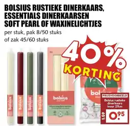 De Boerenschuur bolsius rustieke dinerkaars aanbieding