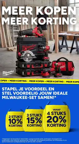 BOUWMAAT Milwaukee aanbieding