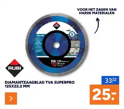 BOUWMAAT Rubi Diamantzaagblad TVA Superpro aanbieding