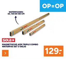 BOUWMAAT Sola Magnetische AZM Triple Combo Waterpas set aanbieding