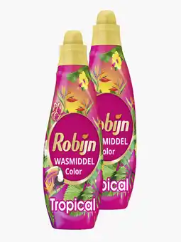 Flink Robijn Color tropical wasmiddel 665ml 2x aanbieding