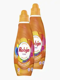 Flink Robijn Vloeibaar wasmiddel kleur klein & krachtig 665ml 2x aanbieding