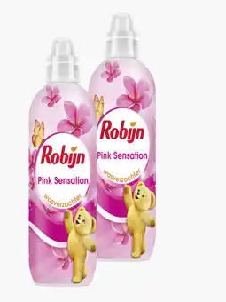 Flink Robijn Wasverzachter pink sensation 780ml 2x aanbieding