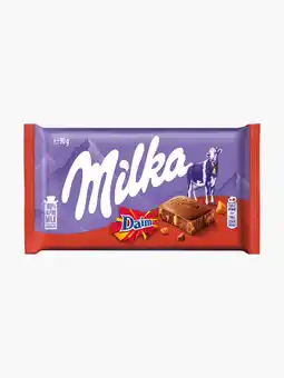 Flink Milka Chocoladereep Daim aanbieding