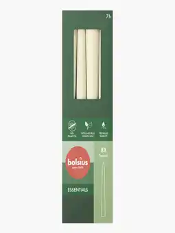 Flink Bolsius Dinerkaarsen soft pearl 24cm 8st aanbieding